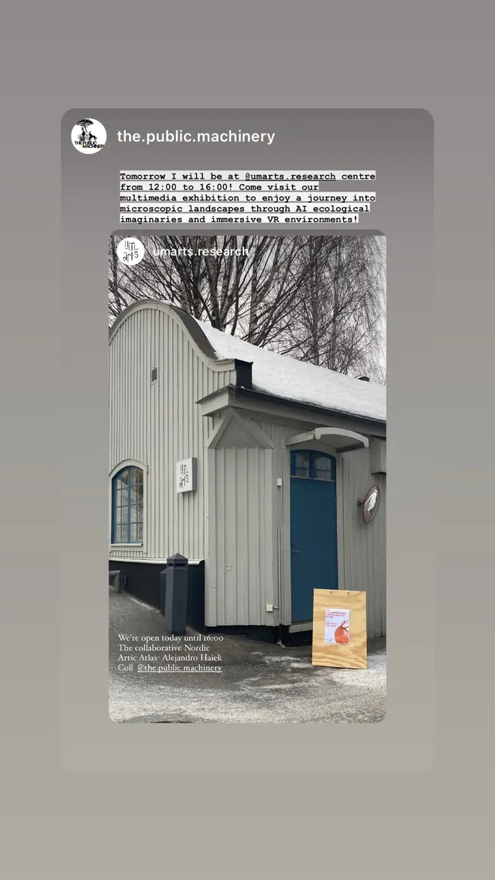 Story by the.public.machinery: the UmArts studio building in snow