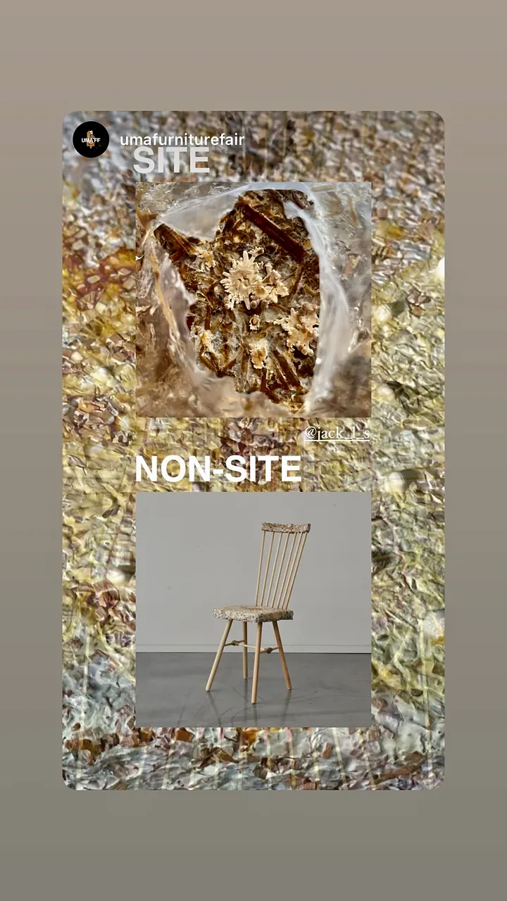 Story: the REishi chair in the NON-SITE exhibition at the furniture fair